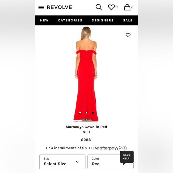 Maracuya gown in red - Picture 3 of 6